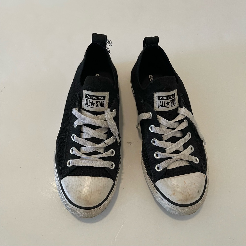 Converse Big Kids Chuck Taylor All Star Shoreline Knit Black Sneakers